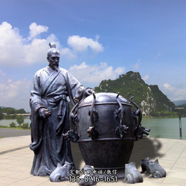 玻璃鋼仿銅歷史名人物雕塑