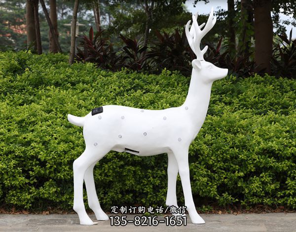 戶外公園玻璃鋼鹿雕塑