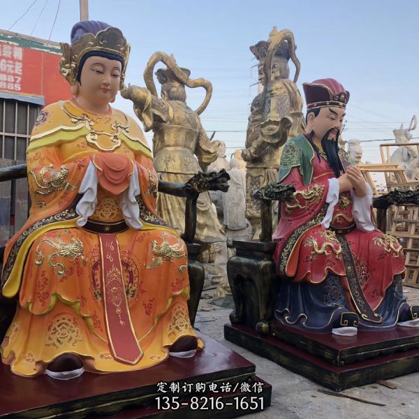 景區大型景觀王母和玉帝雕塑